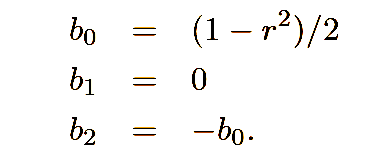 denominator coefficients